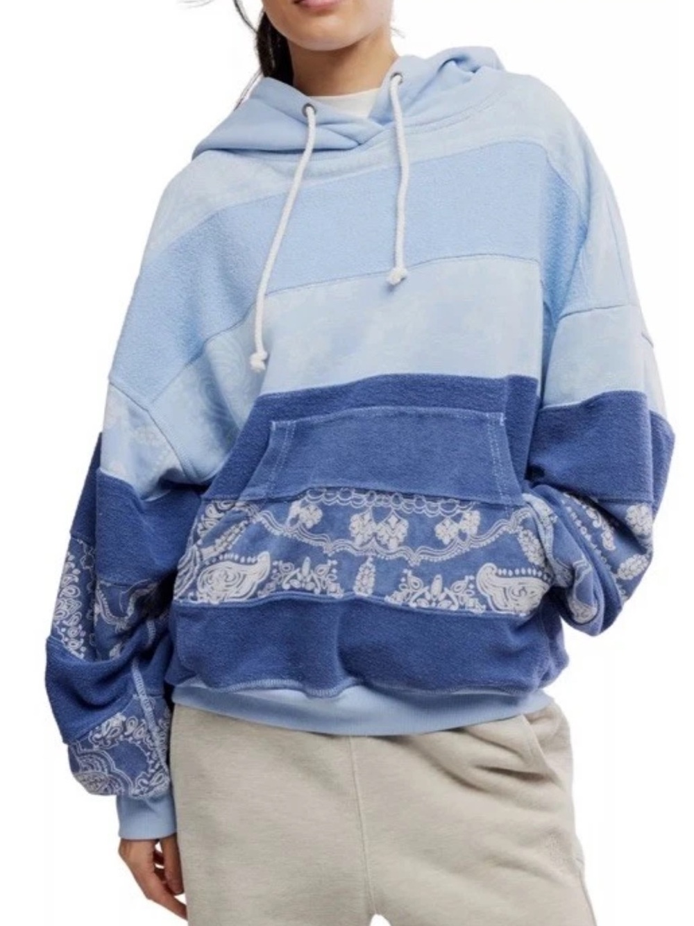 NWT FP Movement Final Call Bandana Logo Hoodie Medium M Free People $168 - Picture 2 of 11